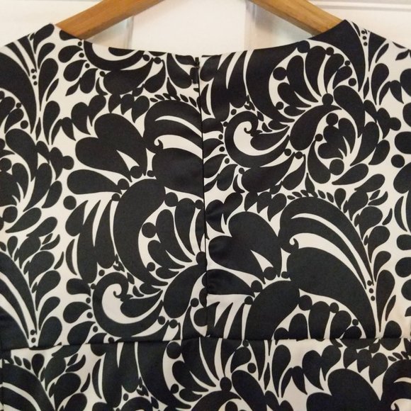 Harold's navy & white  floral scoop neck  dress SZ 4 - Picture 6 of 11